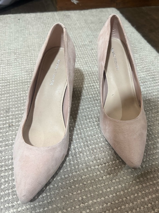Marc Fisher Shoes - Marc Fisher Light Pink/ tan Suede Pointed-Toe Pumps